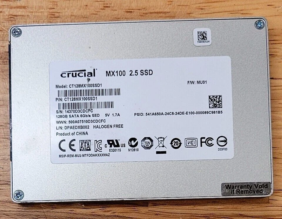 Crucial MX100 2.5