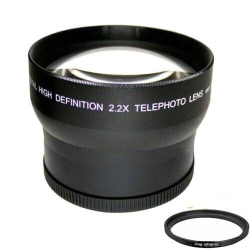 2.2x Telephoto Lens for Panasonic HC-WX970 HC-X920K HC-X900K HC-VX870 HC-V770 - Afbeelding 1 van 6