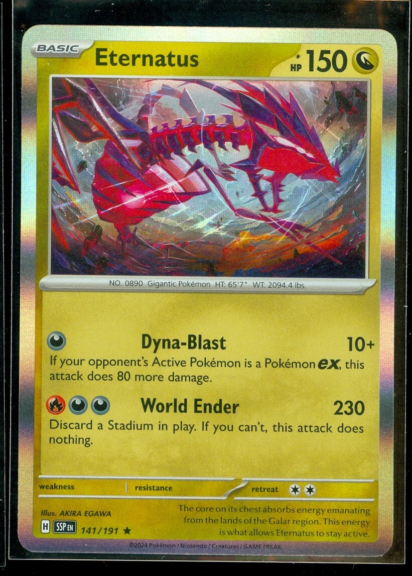 Pokemon ETERNATUS 141/191 - Surging Sparks - RARE HOLO - - MINT