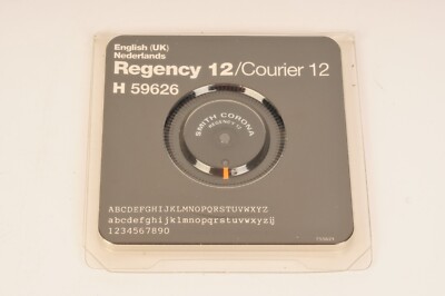 Smith Corona H59626 Regency 12 / Courier 12 Englisch UK Schreibmaschine Daisywheel