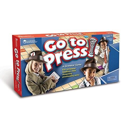 Learning Resources GO TO PRESS Grammar Game New Sealed Gift Quality-image