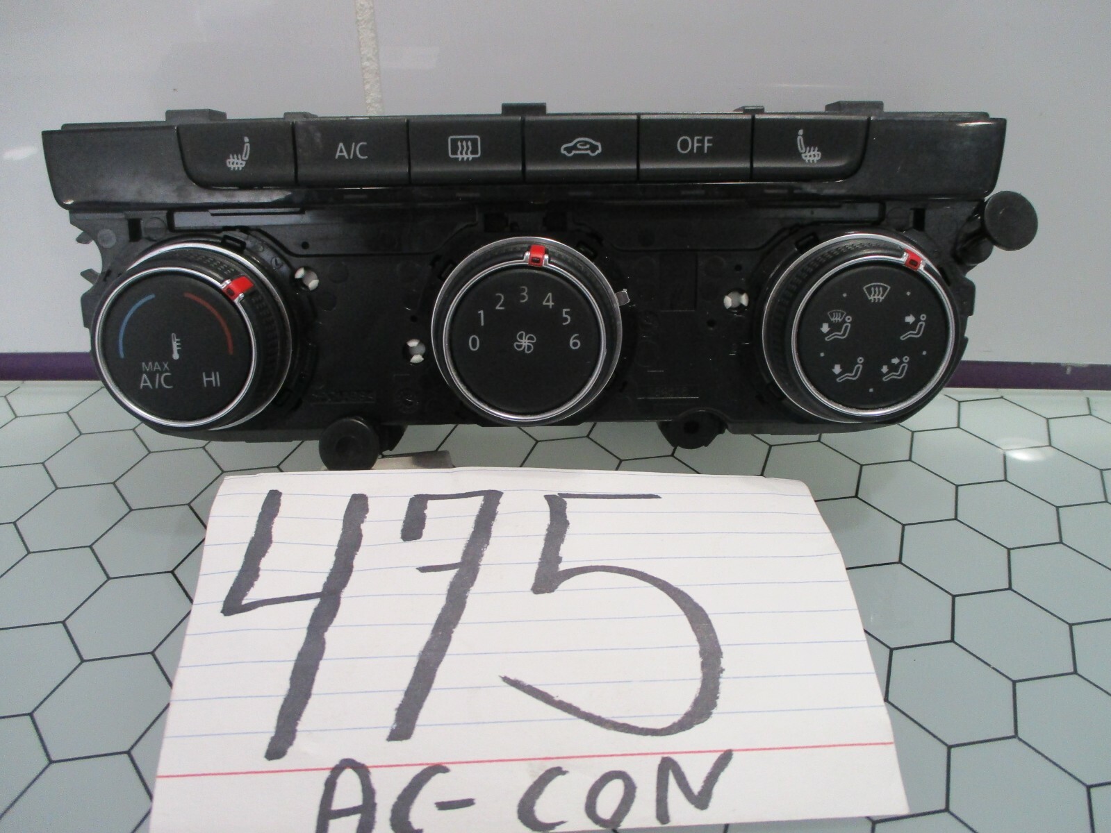 2015 2016 Volkswagen Golf AC and Heater Control Used Stock #475-AC