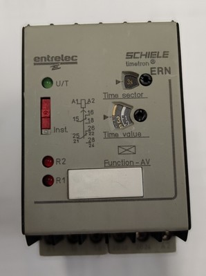 entrelec Schiele Zeitrelais ERN 2.440.101.12   230V   0,05s - 300h   NEU OVP
