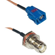 RG316 Fakra C Female to RP-TNC FEMALE BULKHEAD RF Cable Rapid-SHIP LOT