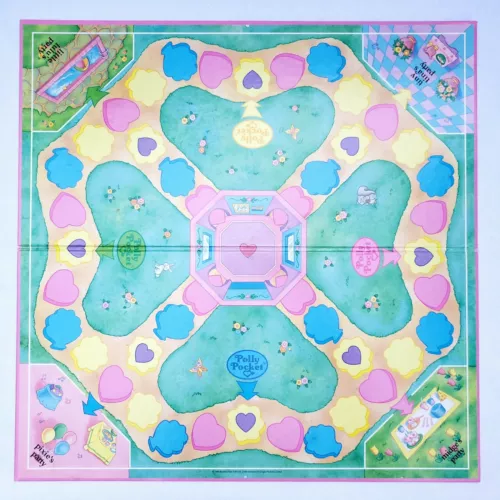 1994 Polly Pocket Party Board Game Replacement Double Sided Game Board Only
