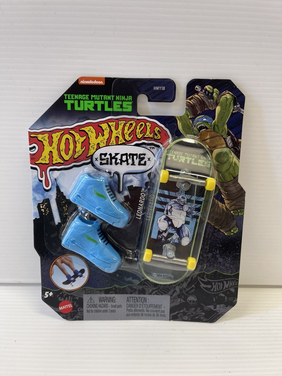 Hot Wheels Skate TMNT LEONARDO Nickelodeon Fingerboard Toy 