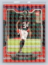 2021 Panini Playbook Blue Mosaic Rookie Card RC #178 Darren Hall Atlanta Falcons. rookie card picture
