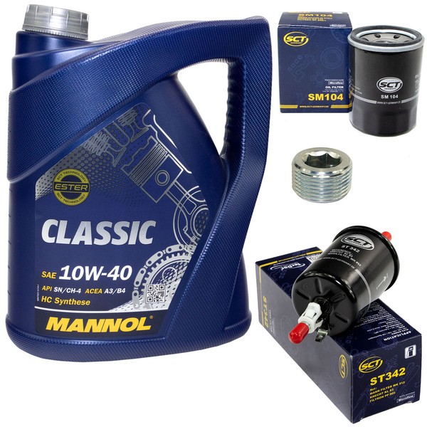 5L ÖL Set Inspektion Kraftstoff ÖLfilter ÖLschraube FüR Fiat Punto Bravo Lancia-image