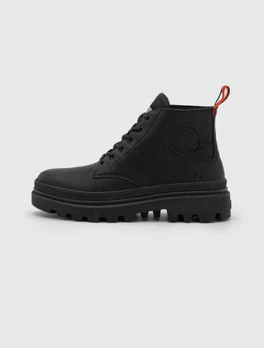 Palladium Pallatroper Hi Wp+ Herren Leder Stiefel Wasserdicht Schwarz Boots - Bild 5 von 6