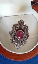 Antico anello in oro e argento con diamanti e pietra