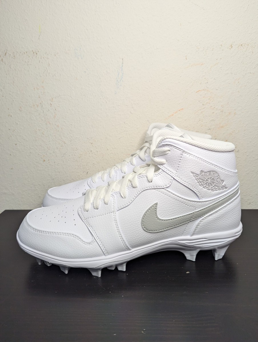 スパイク Air Jordan 1 Mid White Cleats 27.5 Jordan 1 Mid Youth Multisport Cleat White 12C-6Y HF6883-100