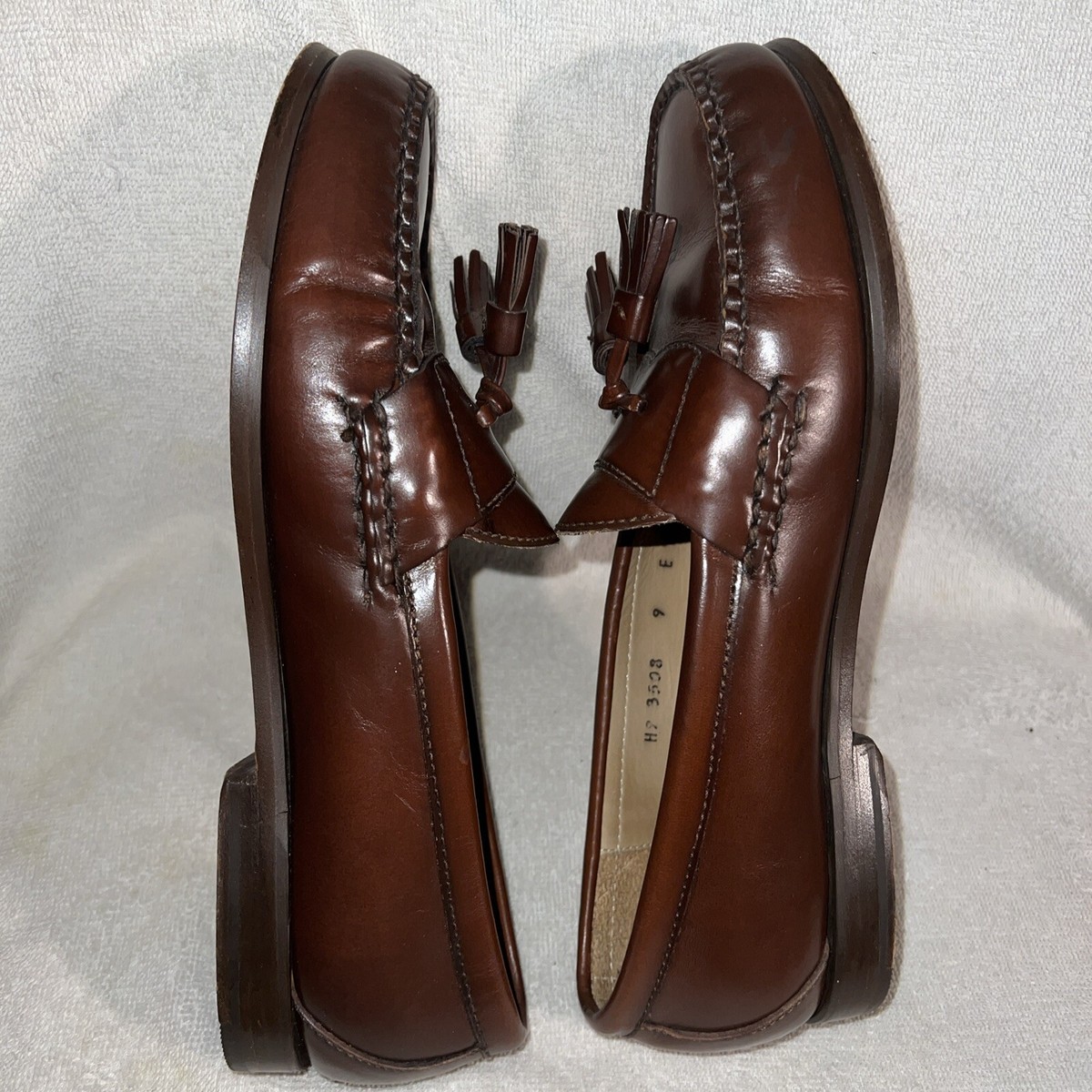 Cole Haan Mens Tassel Loafers Leather Dress Shoes Brown Size 10 D cole haan pinch tassel products for sale | eBay main image 3