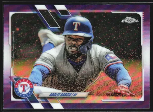 2021 Topps Chrome Update Purple Refractor Adolis Garcia #USC64 TS1