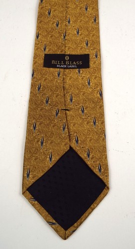 Bill Blass Black Label Men's Necktie 4-inch Wide 100% Silk Free Shipping - Picture 4 of 5