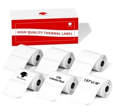 1.57"x1.18"40x30mm Label 6 Rolls M110/M110S/M120/M200/M220 Thermal Paper - Mu...