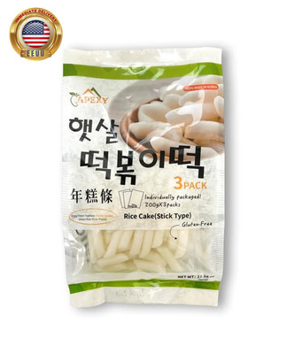 Korean Rice Cake Tteokbokkik Rice Cake, Chewy Tteok, Authentic Korean Street Foo