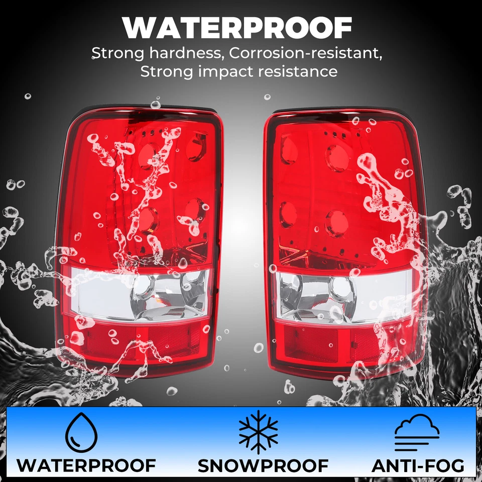 Luces traseras luces de freno rojas para Chevy Tahoe Suburban GMC Yukon Denali 2000-2006 Foto 3 de 4