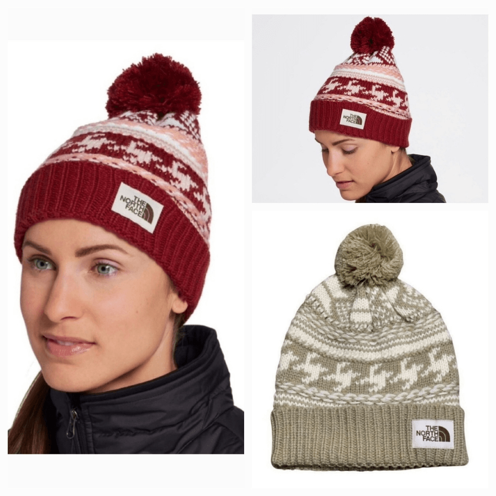 The North Face Unisex Fair Isle Beanie with Pom-Pom Gardenia White Fair-Isle-Winter-Pom-Pom-  main image 4