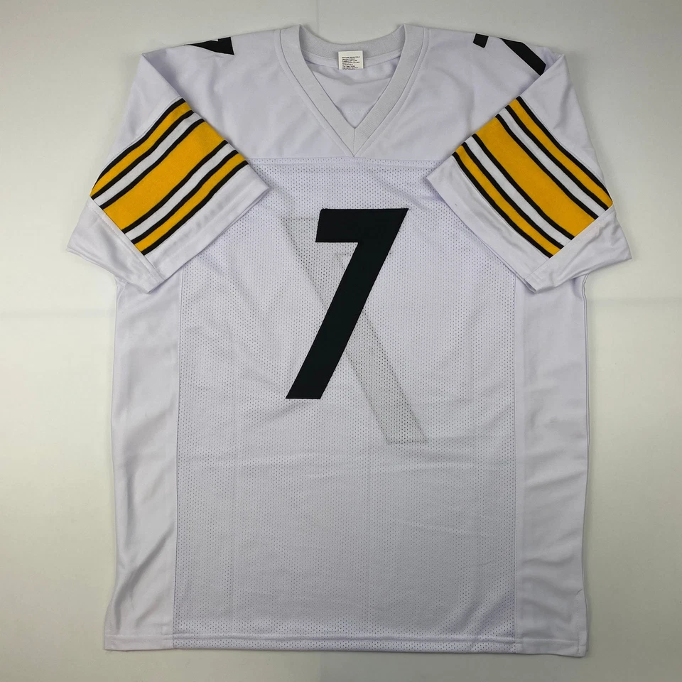 Jersey Facsímil Autografiado Ben Roethlisberger Pittsburgh Blanco Talla XL Para Hombre Foto 3 de 4