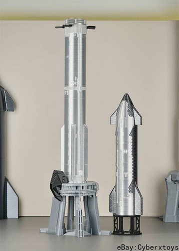 1:200 SpaceX Starship Model Super Heavy Rocket Set Magnetic Attraction Assemble - Picture 3 of 9