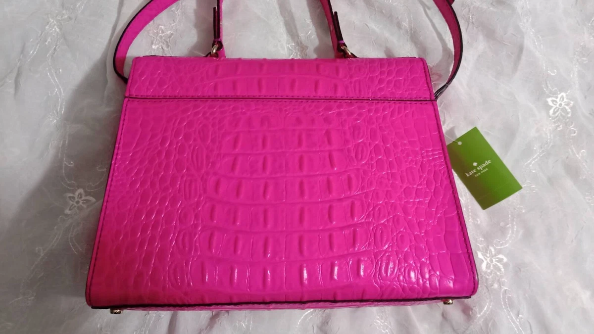 Kate Spade Hot Pink and Tangerine Leather Purse - New