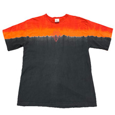 Y2K DISNEY WINNIE THE POOH TIGGER BLACK ORANGE T-SHIRT SZ L USA MADE PROMO (6)