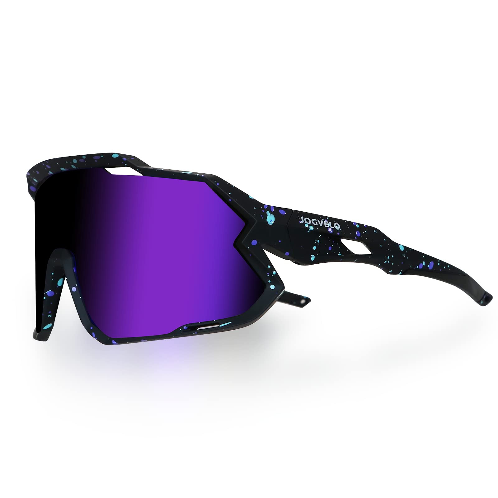 Polarized Sports Sunglasses, Cycling Glasses with 3 Interchangeable Lens UV40...