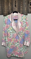 Vintage 90 s Victoria Secret Gold Label Double Breasted Robe Size Small Flawed