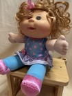 Cabbage Patch Kids Baby Girl Doll Curly Blonde Hair Blue Pink Outfit Soft Body — photo 5