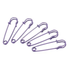 20Pack Safety Pins 1.97 Inch Large Metal Sewing Pins Purple