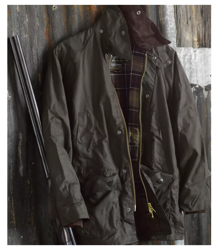 Olive ~ Barbour Men's Classic BEDALE Waxed Jacket MSRP$495 ~ made