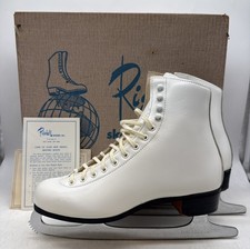 Vintage New Old Stock Red Wing Riedell 2109 Figure Skate Boots-Size 6 SI slim