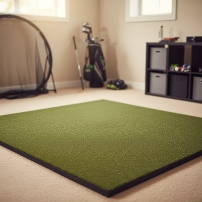 Elite 5' X 5' Golf Hitting Mat - Weatherproof Turf for Indoor & Outdoor Practice