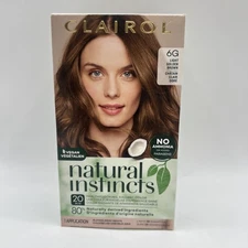 Clairol Natural Instincts Demi-Permanent Hair Dye, 6G Light Golden Brown 1 Pack