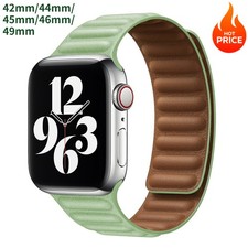 Leather Band For Apple Watch 11 10 9 8 7 654 3 SE/Ultra 42mm/44mm/45mm/46mm/49mm