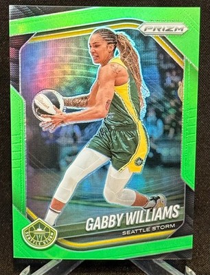 2025 Panini Prizm WNBA Gabby Williams #77 Seattle Storm Lime Green Prizm /225