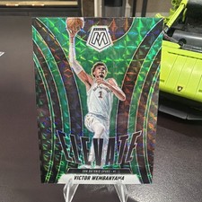 2024-25 Mosaic Victor Wembanyama #11 Green Mosaic Prizm San Antonio Spurs