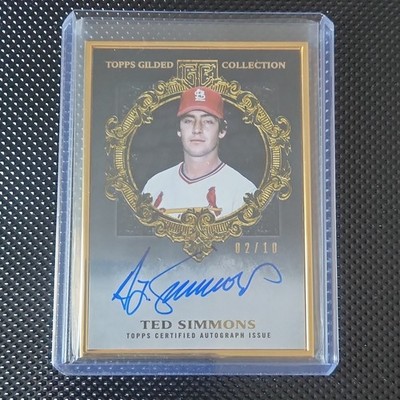   Topps 2024 Gilded Hall of Famer Ted Simmons Onyx #HAFA-TS /10 Cardinals