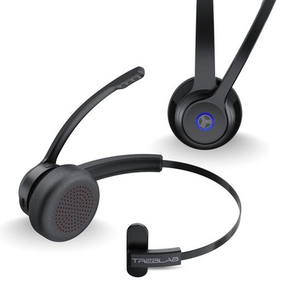 TREBLAB C7 Single Ear Bluetooth Headset with Mic, BT 5.4, 45H Playtime, IPX4