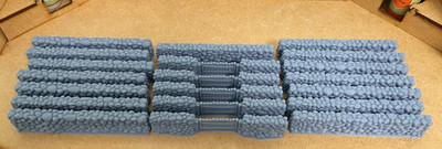 Miniature Stone Walls and Gate (20 Pieces) 28mm Wargaming Terrain 3D Printed