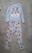 Boys H&M Blue Christmas Pyjamas 6-8 Years