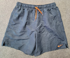 Nike Mens Grayish Blue Activewear Shorts Sz L Elastic Waist Mesh Lined has flaw