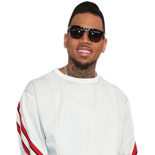 Chris Brown (White Outfit) Half Body Buddy Cutout