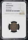 1908-S Indian Head Cent NGC AU Details Cleaned