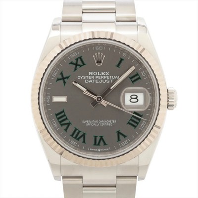 Rolex DATEJUST 36 126234 SS×WG SS AT Slate dial 2 Extra Links