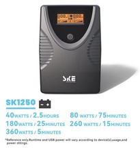 SKE SMART KEY ENERGY SK1250 1250VA/720W UPS B...
