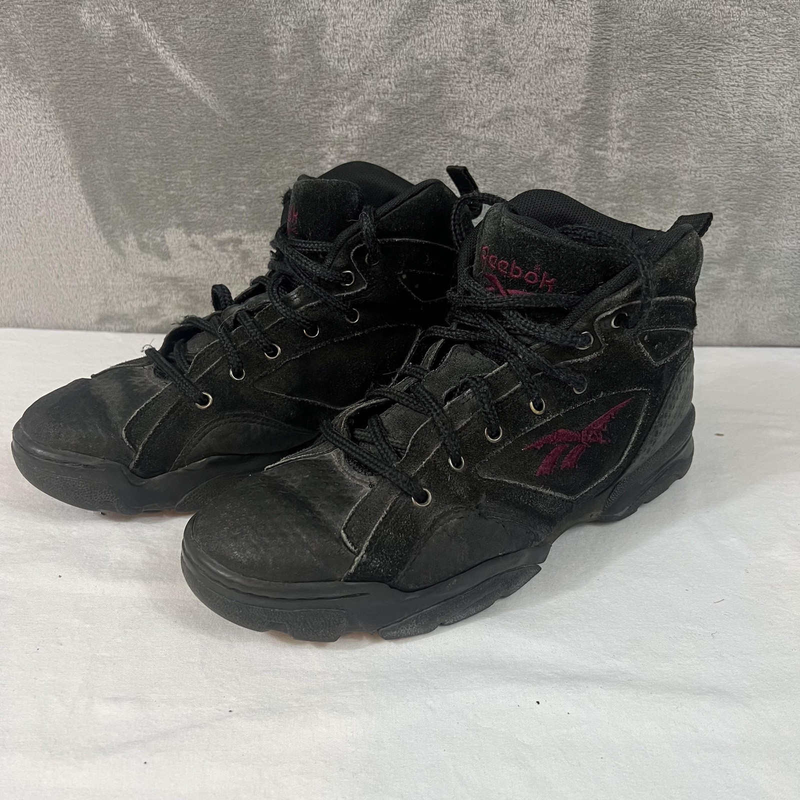 Reebok RA 408 WFC Shoes Mens Size 10 Black Suede High Top Sneakers Athletic