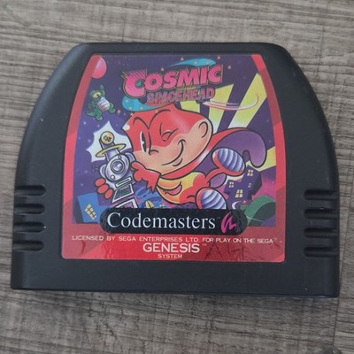 Codemasters Cosmic Spacehead Sega Genesis Adventure Platformer Game Cartridge