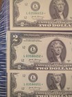 consecutive Star Note 2 dollar bills Series A — photo 3