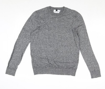 Grauer Pullover Pulli Herren UK Größe S Topman